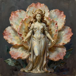 a painting by james jean of flower god, concept art, character only, detailed art, figurine!!!, trending on artstation, 4 k, highly - detailed