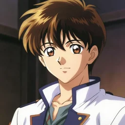 retro anime art style, anime idol boy
