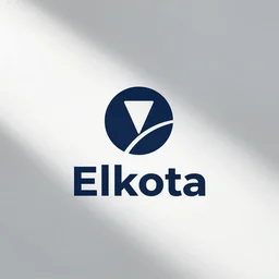 Elkota logo, white background, YouTuber logo,