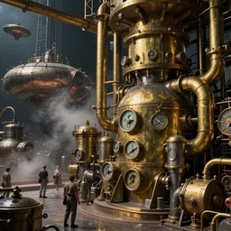 steampowered spaceships armada шт space. Brass pipes and weathered metal. Dials and steam, water tanks. Ultradetailed concept  artgerm and greg rutkowski and alphonse mucha