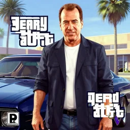 Jerry Seinfeld in a GTA V cover art