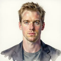 dexter morgan, portraiture, highly detailed, leonid afremov, watercolor
