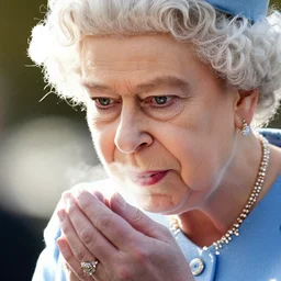 highly detailed portrait of queen elizabeth smelling white powder, global illumination, radiant light, photography