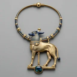 ancient horus the god as an artnouveau lalique necklace