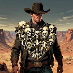 on the invisible mesa you feel like skeletons fill your open heart ,digital art,photorealistic,art by greg rutkowski,hyperdetailed,western comic style,comic,comic style,sharp lineart,professional lighting,deviantart,artstation,trevor henderson,rossdtaws,cinematic,dramatic