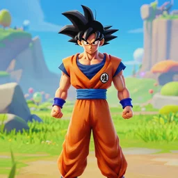 goku character on fortnite