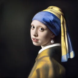 the girl with a pearl earring, a variation painting