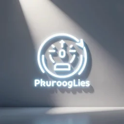 a logo of company which produces nothing but only pr and it bring it millions of dollars every hour, neon, bright, minimalistic, evrybody likes it