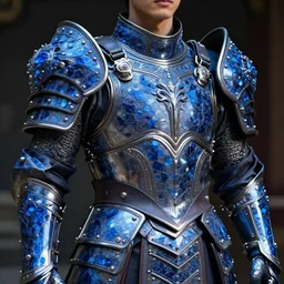 photo of a warrior with sapphire encrusted armour highly detailed 8 k hdr smooth sharp focus high resolution award - winning photo dslr 5 0 mm