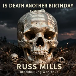 is death another birthday by russ mills, skull