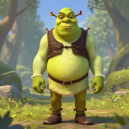 skinny shrek, art station, 4 k