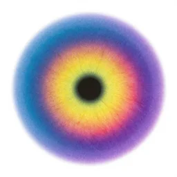a blend of colors that cannot be perceived by human eyes.