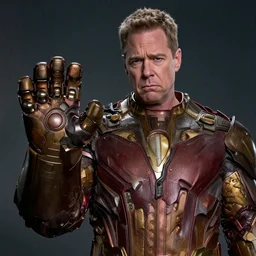 jon stewart looking sad while using the infinity gauntlet to snap maga out of existence, cinematic, marvel, 8 k