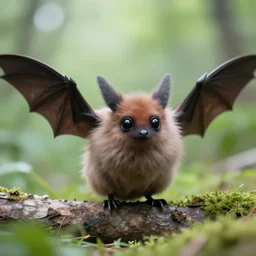 nature photograph of a very fluffy zubat
