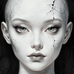 moonrock mf doom reptile eyes, white broken skin. intricate, elegant, highly detailed, centered, digital painting, artstation, concept art, smooth, sharp focus, illustration, artgerm, tomasz alen kopera, peter mohrbacher, donato giancola, joseph christian leyendecker, wlop, frank frazetta