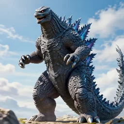 shin Godzilla fourth form, anime, 4k, highly detailed, high quality