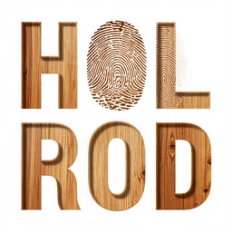 fingerprints patterns become wood pattern expressive beautiful typography rich hard edges high contrast brush