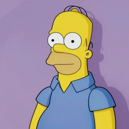 real - life homer simpson, painted by by rene magritte