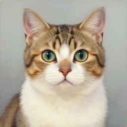 a cute cat by andreas achenbach