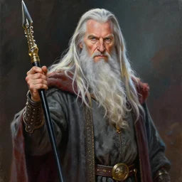 a beautiful painting of gandalf as a rockstar, digital art, 4 k