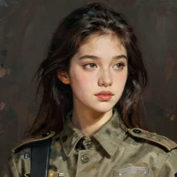 M4 Sopmod ii girls frontline, cinematic portrait, ilustration by Takehiko Inoue