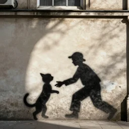 wall with famous banksy graffiti