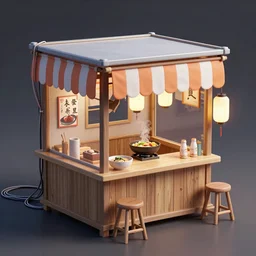 an intricate concept art illustration of a makeshift ramen shack, anime style, global illumination, computer wires, digital art, photorealistic movie still, style ivan talavera and artgerm, hyper realistic, photorealistic, octane render, trending on artstation, cgsociety, cinematic light, 8 k