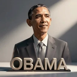 a 3d render of OBAMA