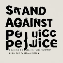 stand against prejudice | counter radicalization | disarming the process of radicalization begins with human rights and the rule of law, with dialogue across all boundary lines, by empowering all young women and men