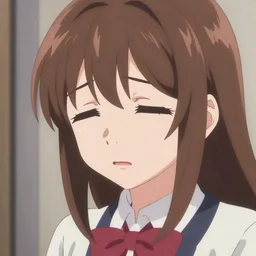 a really sad anime girl from love live crying, digital art, detailed