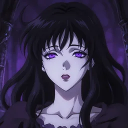 anime illustration of a woman entranced, portrait, bewitched, mesmerized, hypnotized