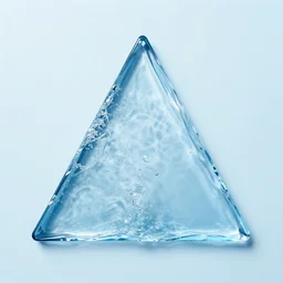 water artwork manipulation inside the shape of an upside - down triangle under a waterfall, ray tracing, realistic water, focus, long shot, 8 k resolution, cinematic, water art photoshop