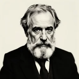 a portrait of sigmund freud in the style of bansky
