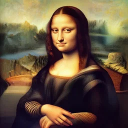 anime girl in style of Da Vinci