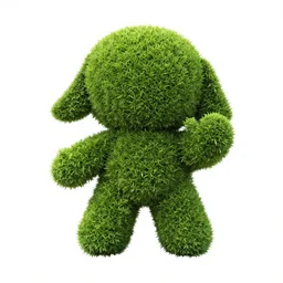 topiary bush shaped like nickelback