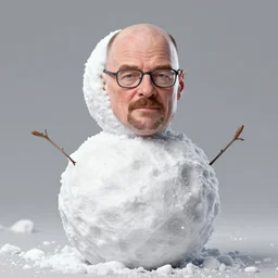 walter white is a snowball, hyperdetailed, artstation, cgsociety, 8 k