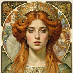 detailed realistic beautiful young jessica lange as queen of mars face portrait by jean delville, gustave dore and marco mazzoni, art nouveau, symbolist, visionary, gothic, pre - raphaelite. horizontal symmetry by zdzisław beksinski, iris van herpen, raymond swanland and alphonse mucha. highly detailed, hyper - real, beautiful