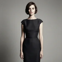 photo of a woman in a dress by arnold newman. professional photography.