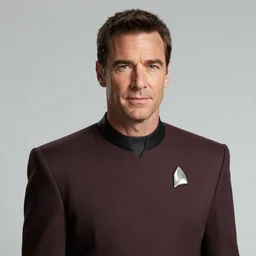 johnny galecki as miles o\'brian, startrek deep space nine
