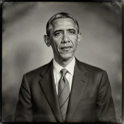 a daguerreotype of barrack obama
