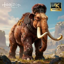 mechanised mammoth in the style of horizon zero dawn, highly detailed, 4 k, hdr, award - winning, octane render, artstation