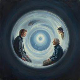 alien of light technology, inside the torus, tim hildebrandt, bruce pennington, donato giancola, trending on artstation, cinematic composition, beautiful lighting, hyper detailed, 8 k, oil on canvas
