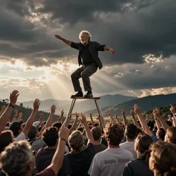 morgan freeman crowd surfing