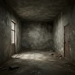 gritty, cinematic, liminal space, 3d render, photorealism