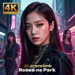 roseanne park of blackpink, hyperrealistic portrait, bladerunner street, by karol bak and agnes cecile, fantasy art, photo realistic, dynamic lighting, artstation, poster, volumetric lighting, very detailed face, intricate complexity, 8 k, award winning