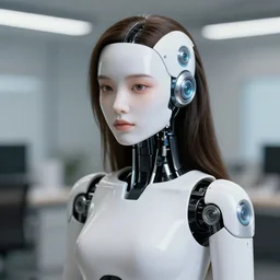 An unprofessional photo of a cybernetic girl, body parts are changed to mechanical, sitting on a dirty floor in the dark, camera flash, weird, scary