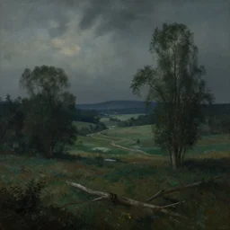 Landscape by Ferdinand Keller and Arnold Böcklin, artstation, moody atmosphere, cinematic atmospheric, high definition