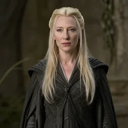 film still of cate blanchett as galadriel!!!! in lord of the rings ( 2 0 0 2 )