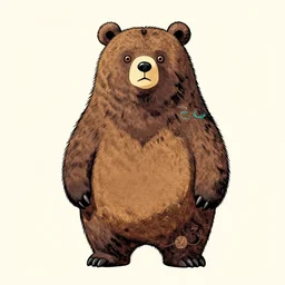 a mythical bear with a unique design by kentaro miura