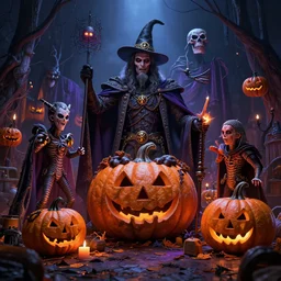 halloween celebration, 8 k octane beautifully detailed render, post - processing, extremely hyper - detailed, intricate, epic composition, cinematic lighting, masterpiece, trending on artstation, masterpiece, stunning art by anders zorn, wonderful masterpiece by greg rutkowski, beautiful cinematic